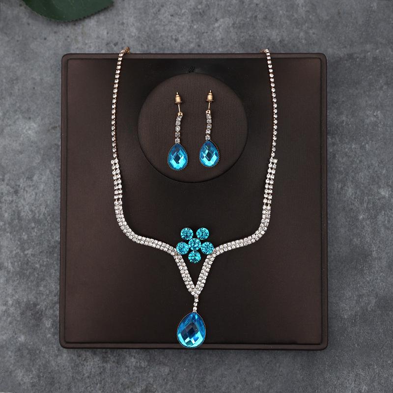 Set di Collana e Orecchini alla Moda in Stile Coreano: Accessori Perfetti per Matrimonio Sposa