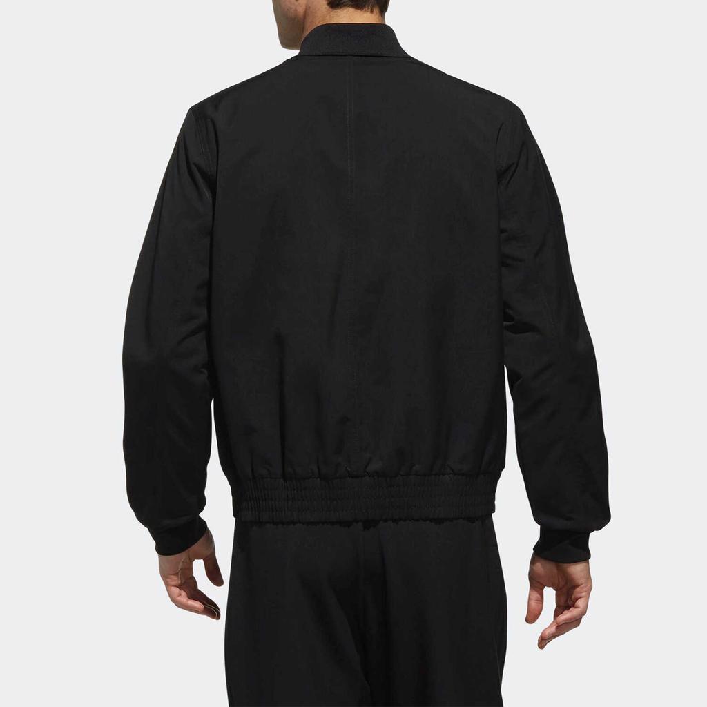 adidas EI JKT FL BOMB Sports Knit Fleece Lined Jacket Black Men's DT2486
