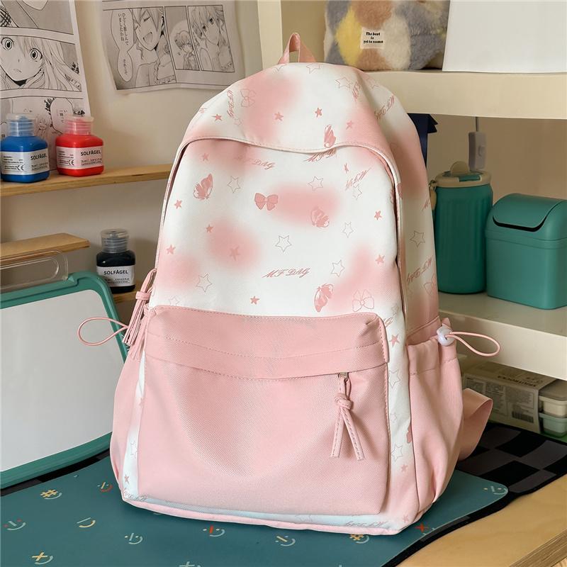 Women s Butterfly Backpack Student Schoolbag