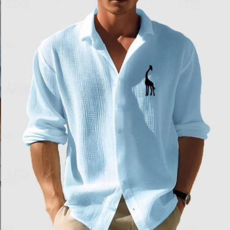 

Мужская повседневная рубашка с длинным рукавом и текстурой, разных цветов XXXL