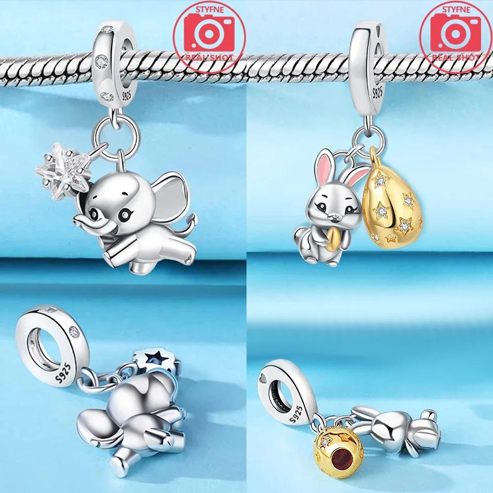 copper Charm Bead Charms Cute Cats Dogs Elephant Bear Bead Charms Compatible With Authentic Bracelets Do It Yourself Necklaces Making Accessories Wome