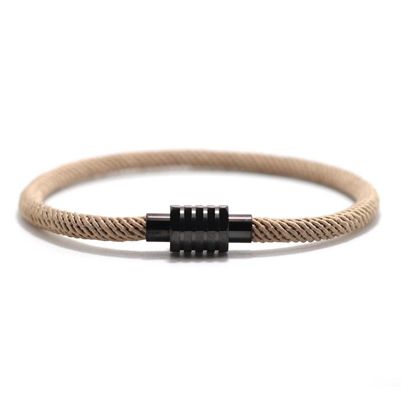 Minimalist Rope Bracelet Men Women 100% Unfading Magnet Couple Braclet Valentine Day Gift For Lover Good Luck Thread Braslet