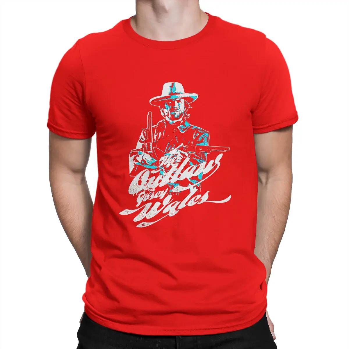 

Eastwood T Shirts Mens Pure Cotton Novelty TShirt Round Collar The Outlaw Josey Wales Tees Short Sleeve Clothes Graphic S