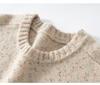 Cashmere Women's Loose Space-Dyed Round Neck Pullover Sweater - Winter Thickened Long Sleeve Knitwear