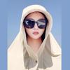 Outside Enthusiasts Ponytail Hat with Neck and Shoulder Cover Hat Teen Visor Hat