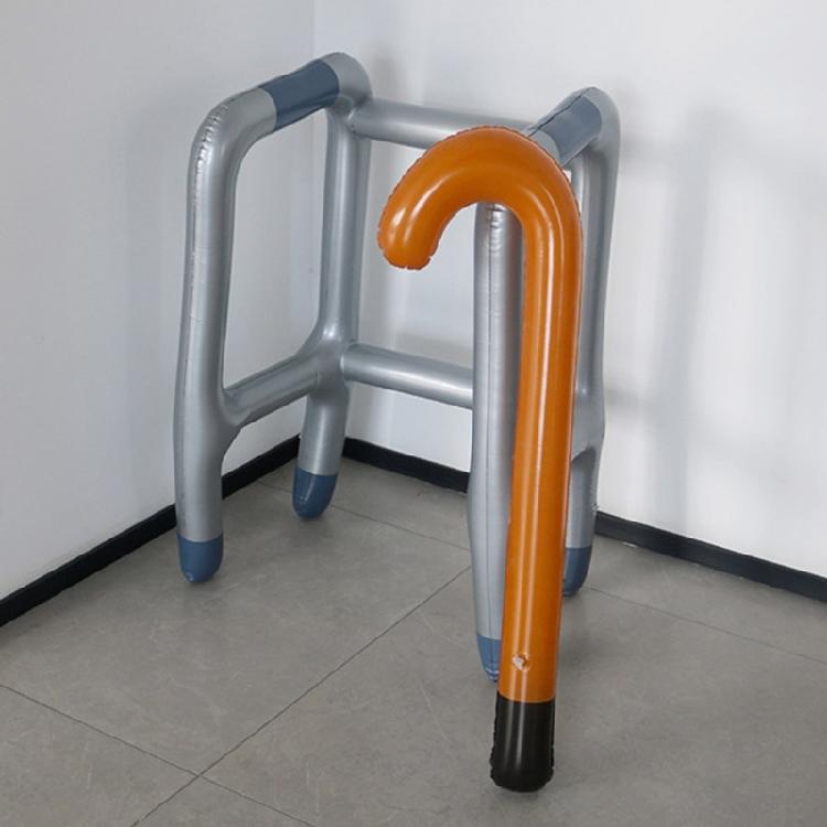 Uppblåsbar Gåhjälp och Gåpinne Set Nyhet Halloween Rekvisita Skolteater Kostymtillbehör