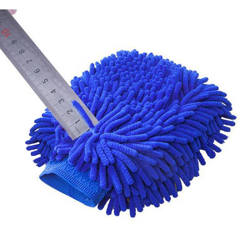 Ultrafine Fiber Chenille Microfiber Car Wash Glove Mitt Soft Mesh For Car Wash