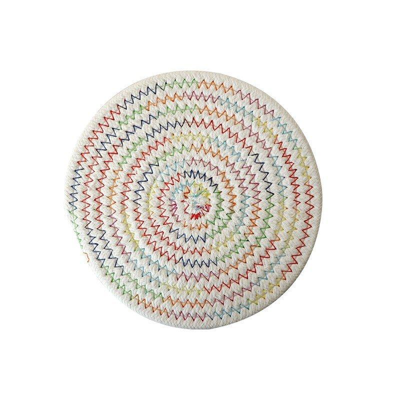 Minimalist Cotton Woven Coasters Coffee Table Decor Bohemian Cute Cup Coasters Heat-resistant Cup Coasters for Coffee Tea