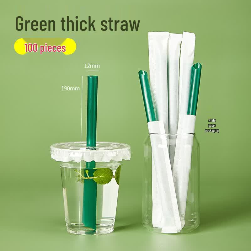 Fine Disposable Coffee Straws, Individually Wrapped