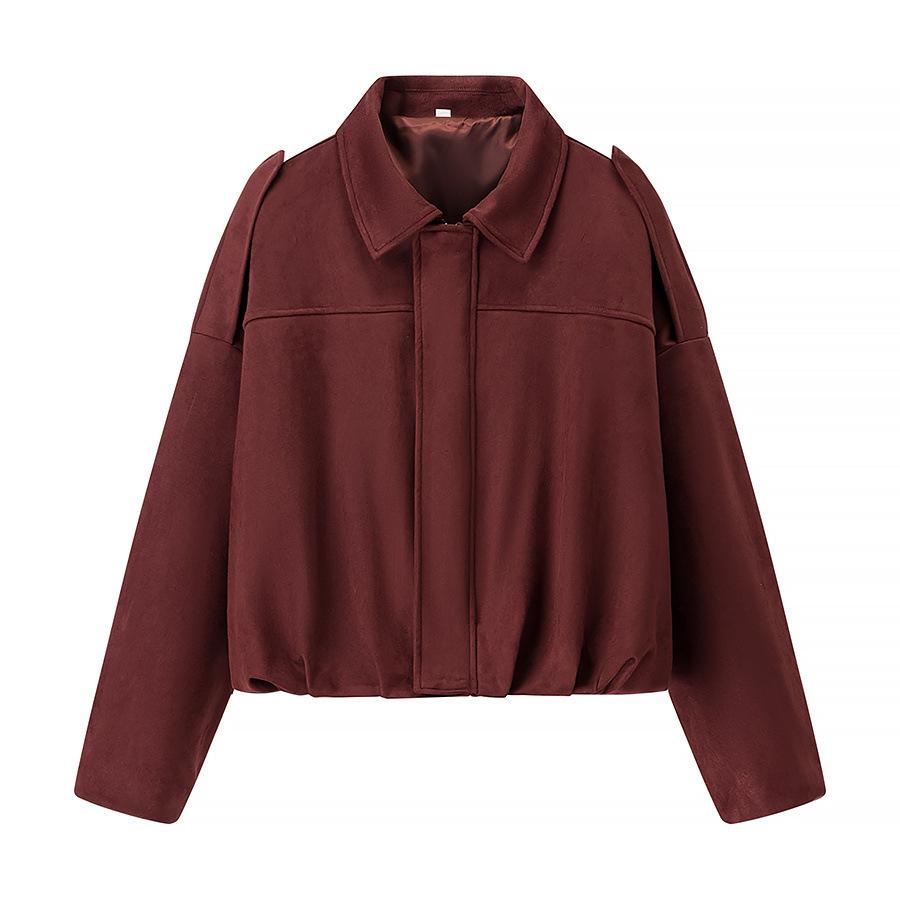 European and American style, new women's clothing, fashion bomber jacket, bat sleeve zipper casual top