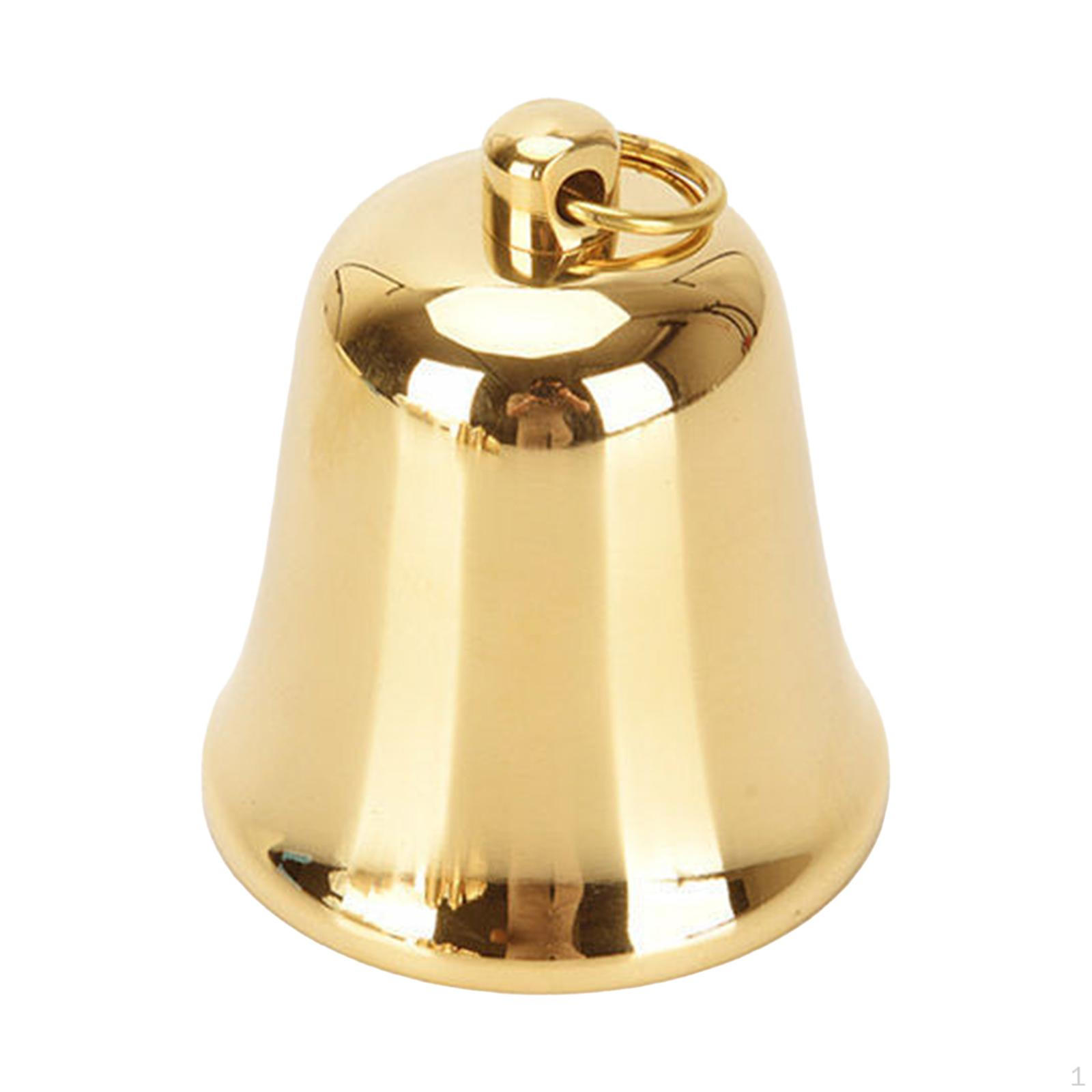 Antique Bell Charms Copper Hand Desk Service Hotel Dinner Kitchen Christmas Bell 5.2x4.3cm