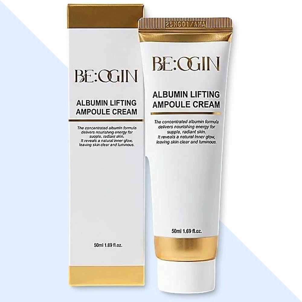 BE:OGIN Albumin Lifting Ampoule Cream 50ml Protein Tranexan Ginseng Facial Wrinkle Care