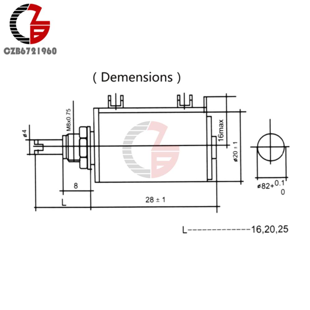 WXD3-12-1W Potentiometer Switch 100 200 220 470 1K 2.2K 3.3K 4.7K 10K 22K 33K 47K ohm WXD3 12 1W Wireround Knob Switch