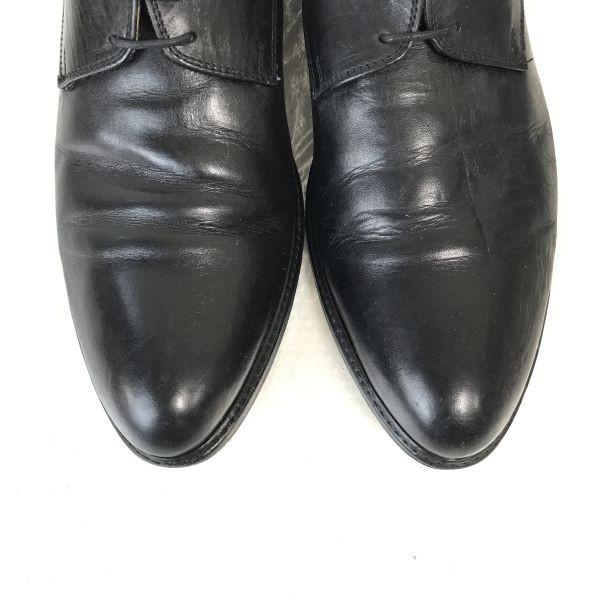 90s? Made In Italy PIENZA Leather Plain Toe McKay Construction 43 / 27.5-28.0cm / Black Dress Shoes