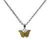 Lady Emotional Change Color Temperature Feeling Necklace Butterfly Pendant