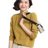 Maglione da donna autunno e inverno maglione a maniche lunghe con collo alto e fondo lavorato a maglia