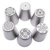 6/8Pcs Russian Tulip Flower Cake Icing Piping Nozzles Decorating Tips Baking Tools
