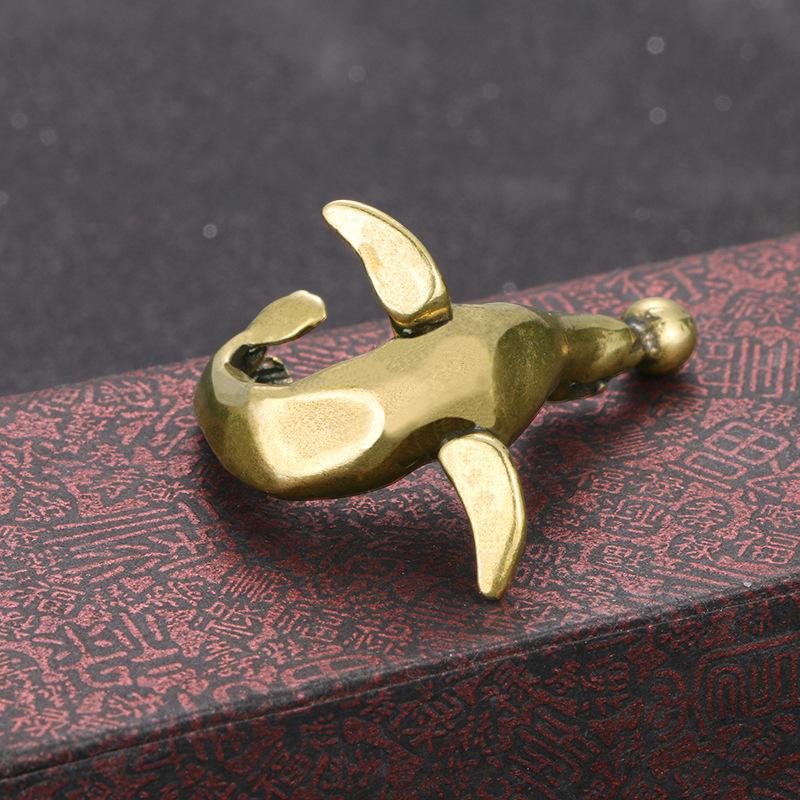 Brass Sea Lion Figurine With Vintage Crafted Design And Balancing Ball Detail Perfect For Home Desk Decor Small Gifts Collection