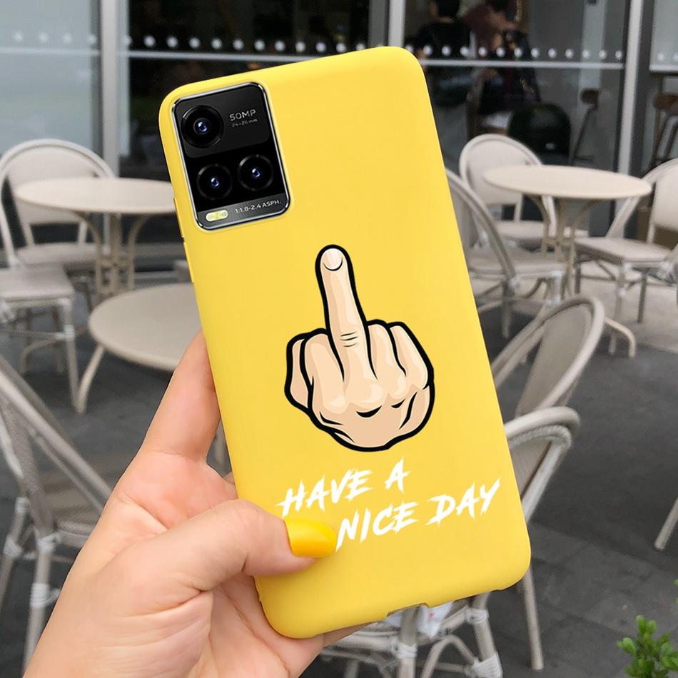 Cartooon Phone Case For Vivo Y21 2021 Y21S Y 21 V2110 V2111 Candy Silicon Case Back Cover For Vivo Y33S Y 33S V2109 Shell Funda