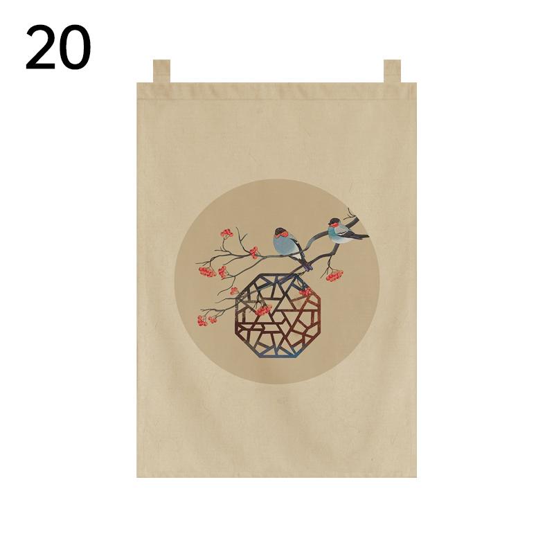 Japanese Short Door Curtain Pastoral Style Sushi Izakaya Kitchen Restaurant Half-curtain Teahouse Tea Room Partition Signboard