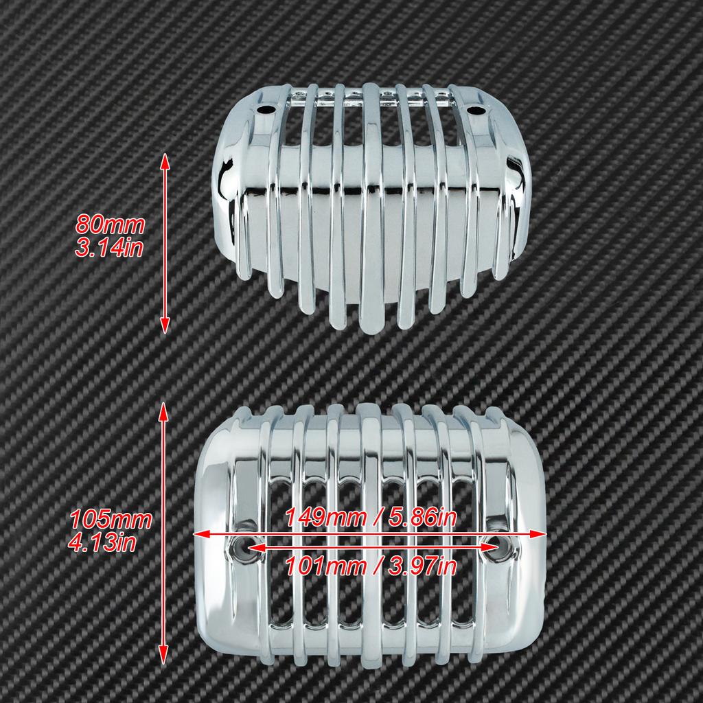 Motorcycle Voltage Regulator Cover Fairing Plastic Black/Chrome For Harley Softail Springer Heritage FatBoy Breakout Classic FXS