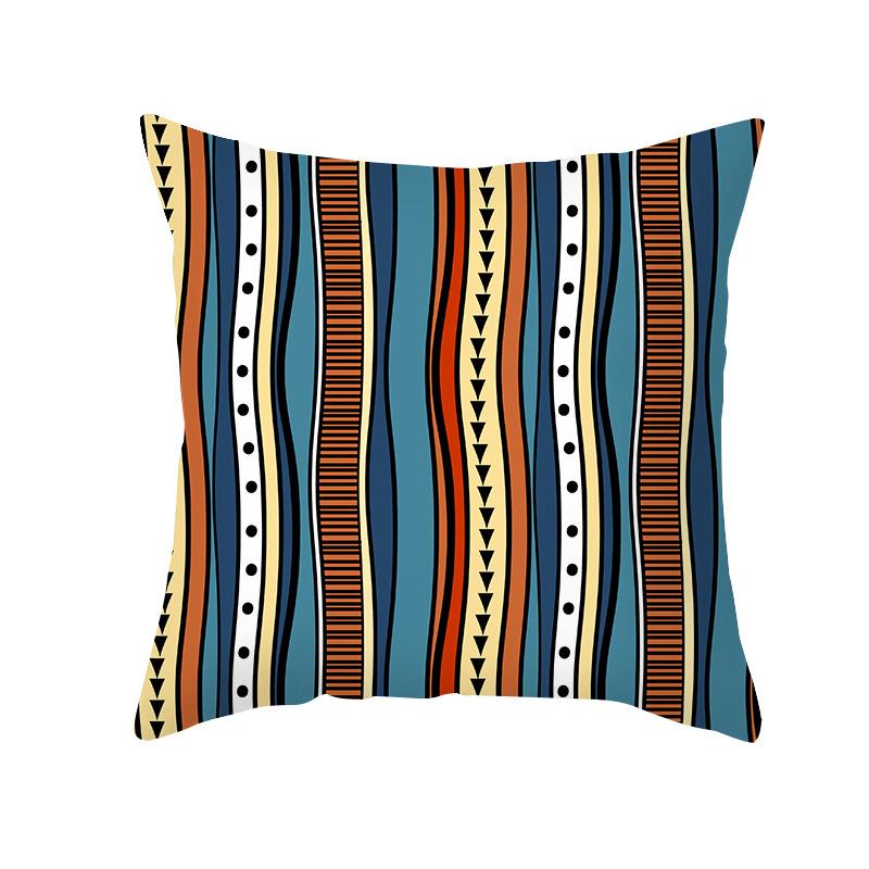 Geometric Pillow Abstract Stripe Cushion Cover Ethnic Style Office Sofa Pillowcase Home Decor Pillowcase