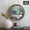 Vintage Rustic Metal Round Wall Sign Retro Plaque for Bathroom Office Cafe Decor