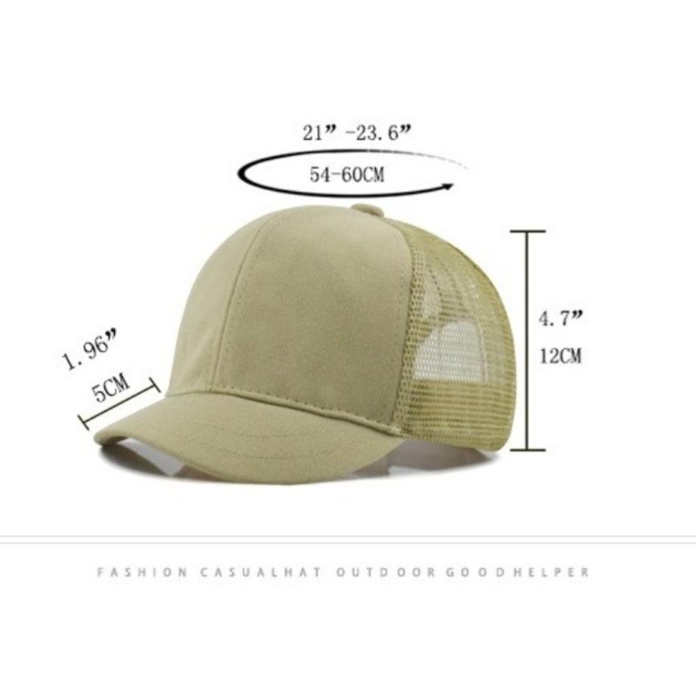 Mesh Baseball Cap Breathable Dad Hat New Peaked Cap  Unisex