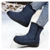 Women's Cotton Shoes Winter New Style with Plush and Thick Snow Boots, Waterproof and Anti Slip, One Foot Cotton Boots