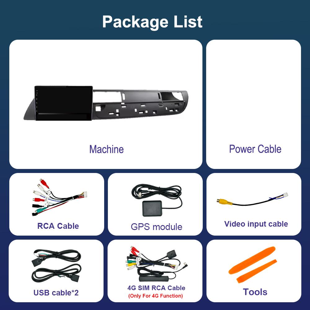 Car Radio Multimedia Player Android 14 for Citroen C5 2008 2009 2010 - 2017 DSP Stereo WiFi GPS Navi 4G Bluetooth Split Screen