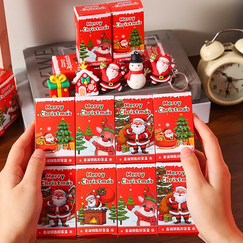24Pcs Christmas Themed Party Key Ring Gift Pack Surprise Box Suitable As Christmas Gift Party Gift Best For Christmas