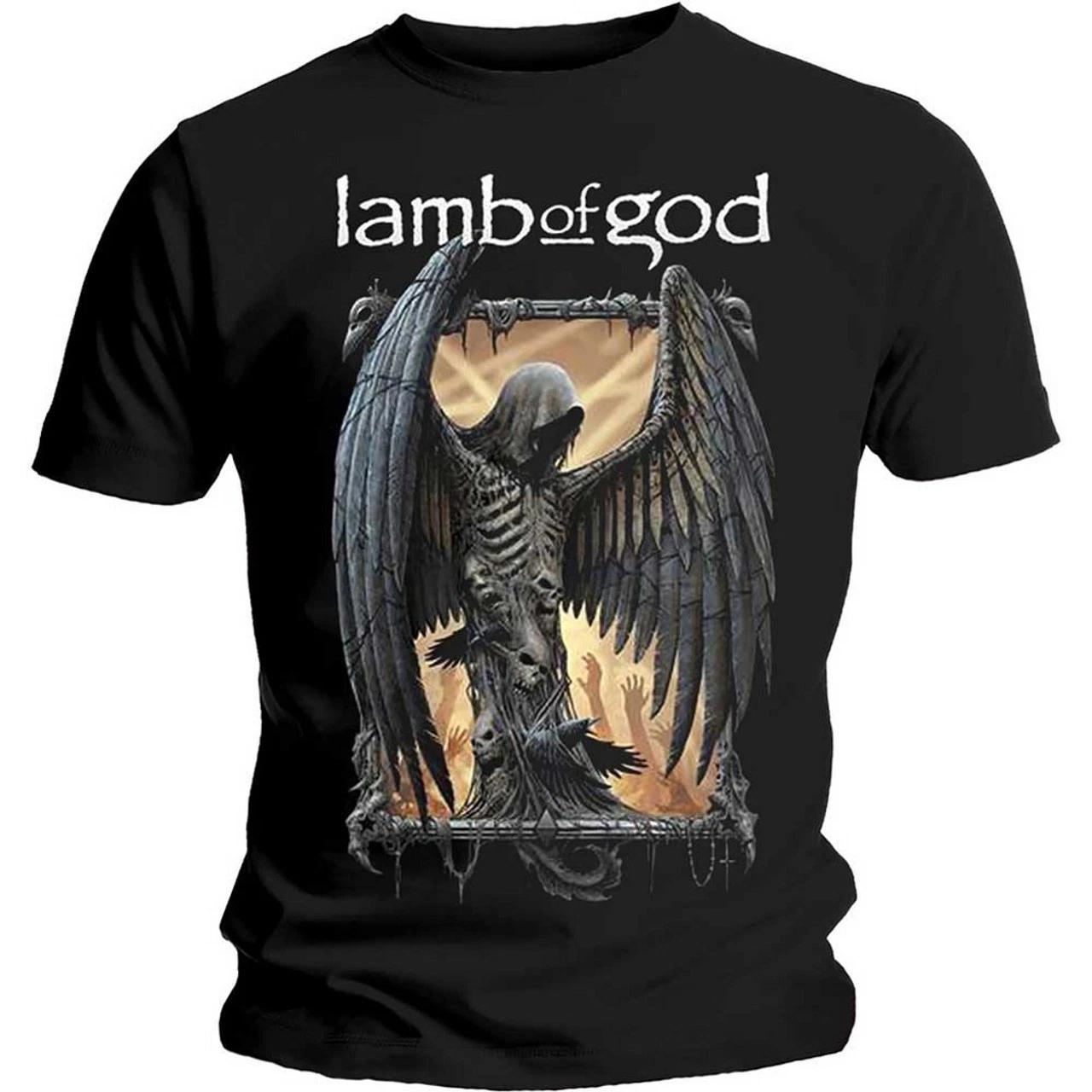 Lamb Of God Black Cotton All size S-5XL T-shirt HRL460 XS