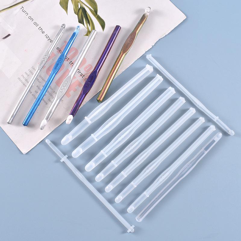 DIY Crystal Resin Mold - 10 Styles Crochet & Knitting Silicone Tool In Stock Europe