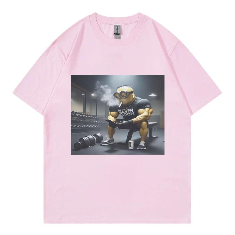 Nikdy Goon Vtipné Gooning Meme Grafická Trička Muži Ženy Oblečení Harajuku Japonský Styl Tričko Módní Ležérní Bavlněná Trička