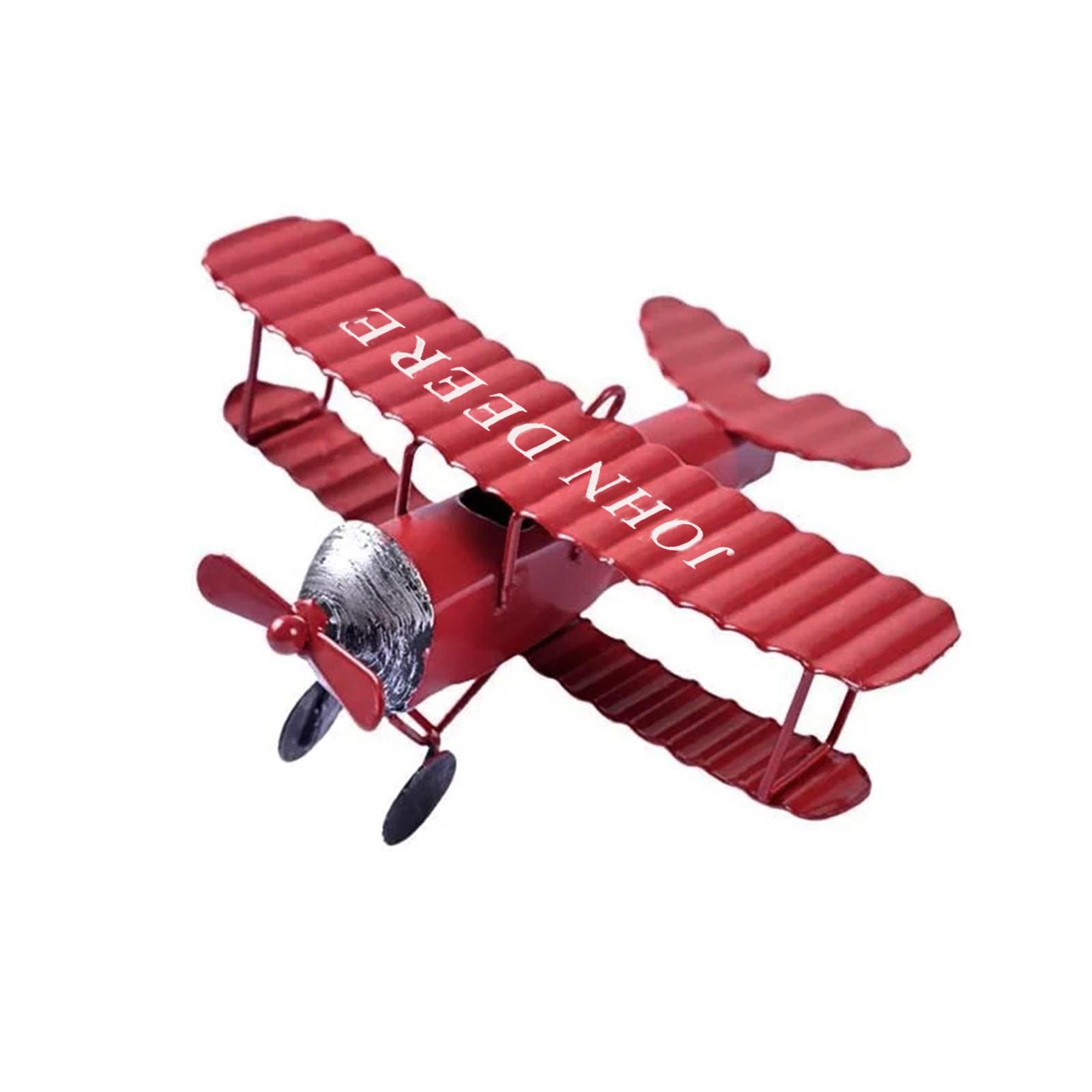 

Retro Iron Small Airplane Model Ornaments Creative Iron Small Airplane Crafts Home Decorations One Size червоний
