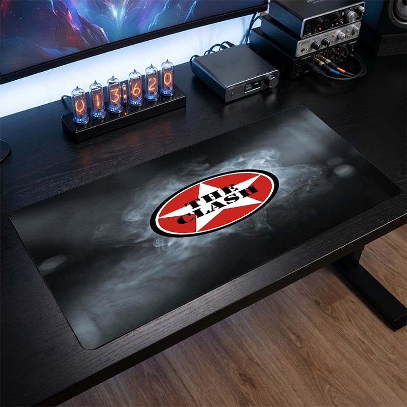 The Clash Print Large Mouse Pad Smooth Surface Anti?Slip Desk Mat For Gaming Office Laptop Decoration
