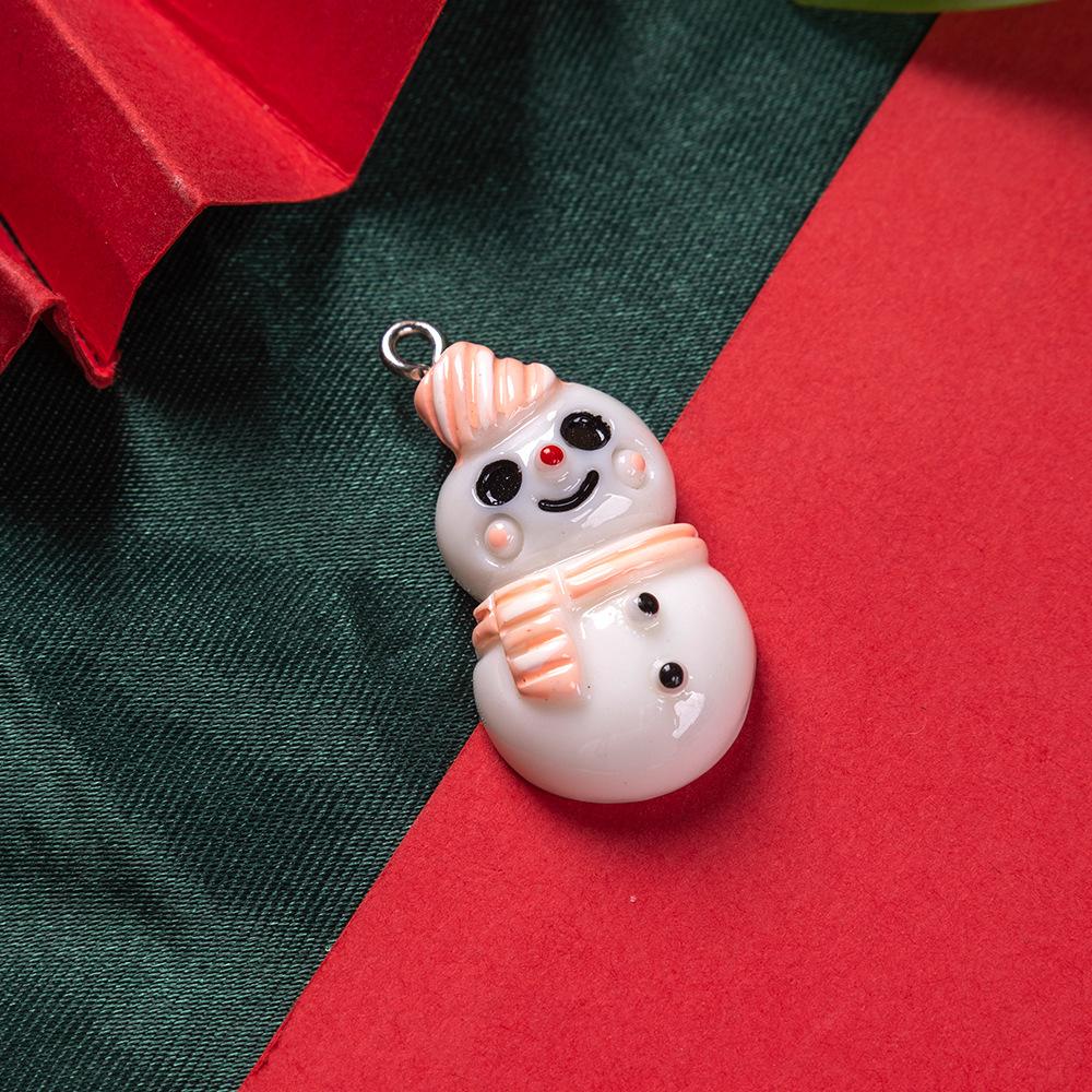 New Christmas Resin Pendant Santa Snowman Christmas Jewelry Accessories Explosion