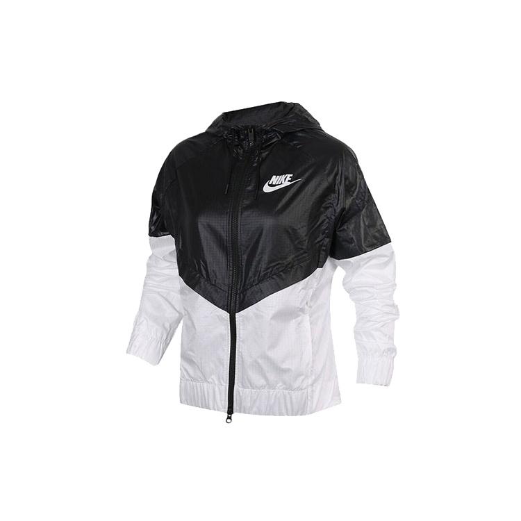 (WMNS) Nike Sportswear WindRunner Jackets  Black White  Women s 804948-010 M