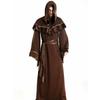 Halloween Costume Cotton Blend Halloween Adult Costume Men's Cospaly Wizard Robe Grim Reaper Cloak Men's Witch Clothing Party Performance Costume