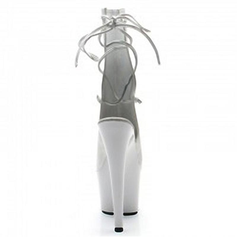 17Cm new autumn leather boots black women's boots waterproof table super high heel fashion boots thin heel