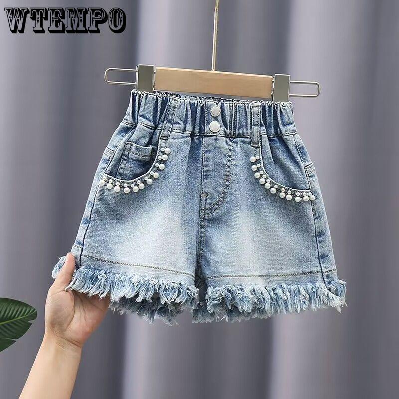 

Girls Denim Pants Shorts Summer Thin Jean Casual Denim Pants 100