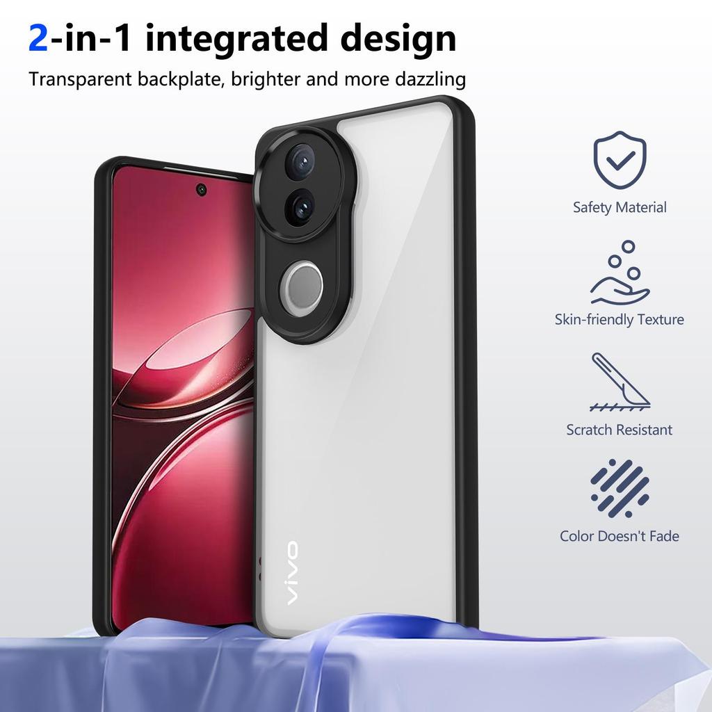 VIVO V70FE Case, Precision Hole V60lite, Matte IQOO15, Acrylic Anti-Drop Y05 Cover