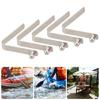 5 Pezzi Clip a Molla a Scatto per Remi da Kayak Lamiera a Molla di Posizionamento a V Clip per Pali della Tenda Tubo di Bloccaggio Pin Facile da Usare