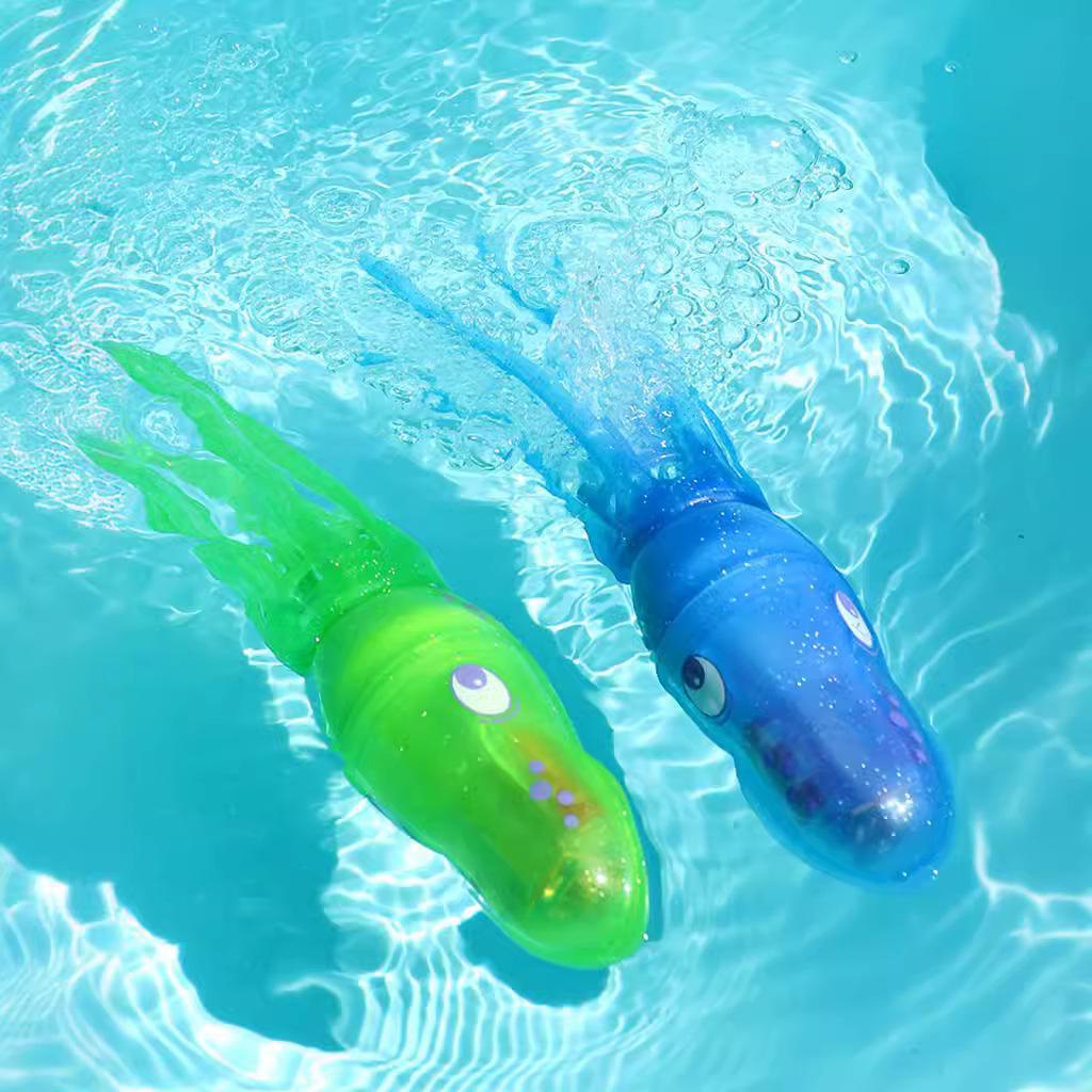 Summer Children Swimming Octopus Pool Diving Toys Kid Water Sports Play Underwater Grabbing Fish Toys Set Baby Bath Toy Gifts