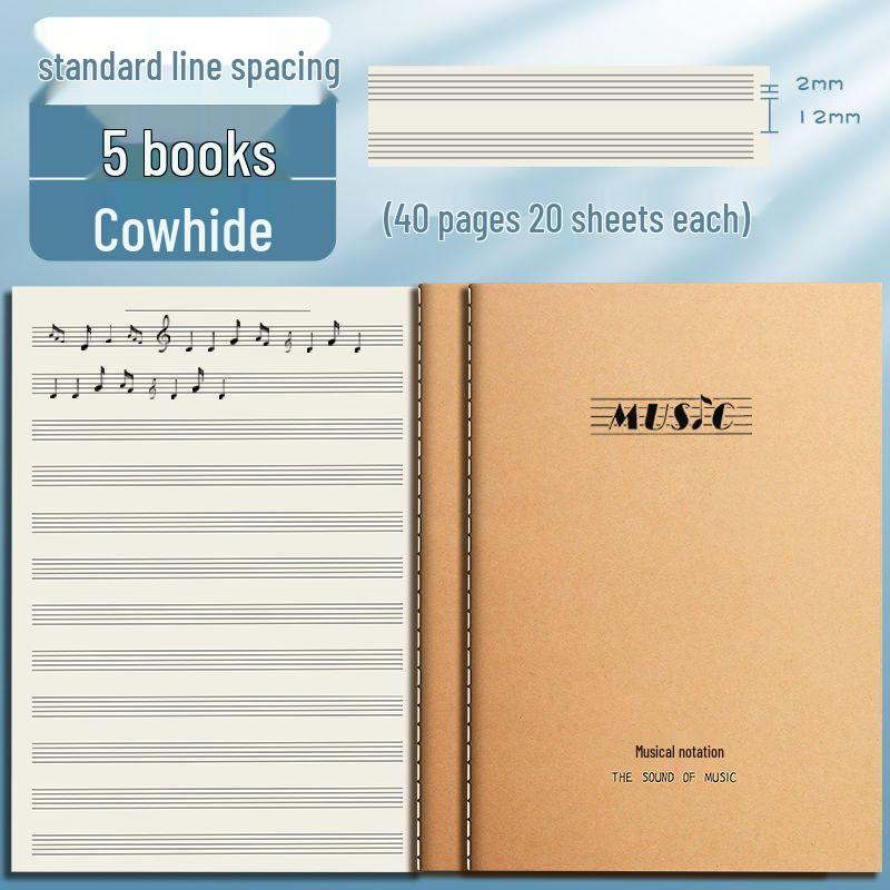 Hudební sešit pro začátečníky - Velký notový zápis