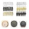 DIY Clock Number Arabic Roman Numerals Digital Clocks Needle Hands Clock Sticker