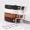 1Pc Women'S Belt Trendy Square Buckle Belt High End Soft Pu Leather Belt Paired With Skirt Work Pants Jeans Belt