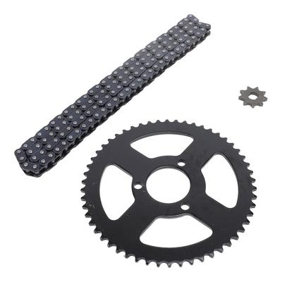 T8F Front and Rear Sprocket and Chain Kit Steel 9T 10MM Front 54T 35MM Rear Sprocket 120 Drive Links Chain Set for