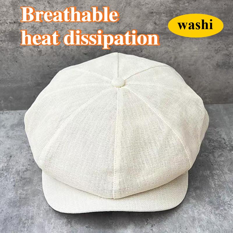 Gorra de Heraldo Washi Ecológica Natural Unisex Ligera Protección Solar Diseño Transpirable Camping Exterior Boina Ajustable
