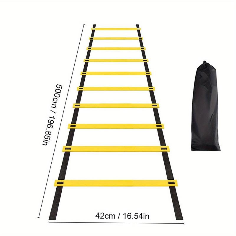 Agility Ladder for Sports Training Nylon Speed Ladder,Adjustable Layout, Ideal for Football,Gym,Home Workout,&Footwork Drills